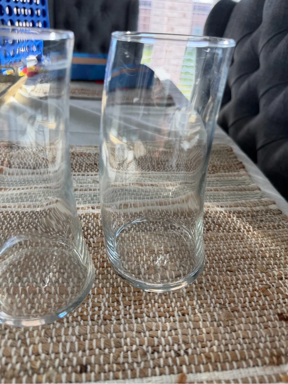 Clear Glass Curved Tumbler - Transparent